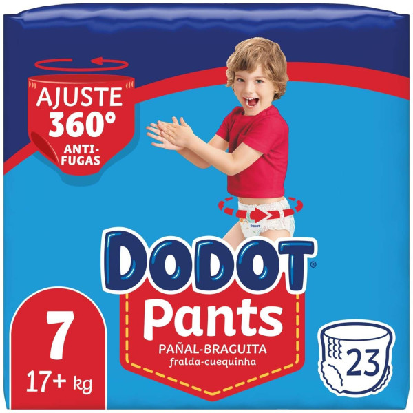 Dodot Pants Pañal-Braguita Talla 7 +17 Kg 23 U