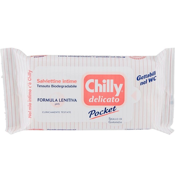 Chilly Pocket Delicado Higiene Intima Toallitas (12 Toallitas)