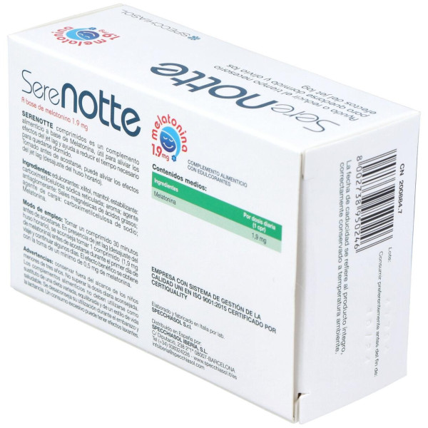 Spechiasol Serenotte Melatonina 1,9Mg 60Comp
