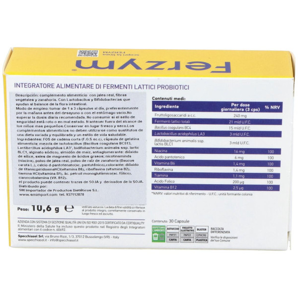 Ferzym Plus 30 Cápsulas