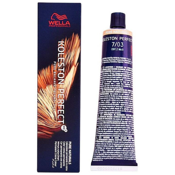 Wella Koleston Perfect Tinte De Cabello Pure Naturals 7-03 60Ml