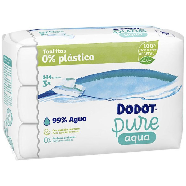 Dodot Pure Cuidado Total 99% Agua Toallitas Húmedas 144 U