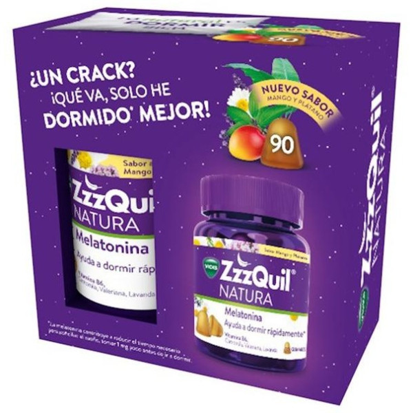 Zzzquil Natura Gummies Mango Y Plátano 90Uds