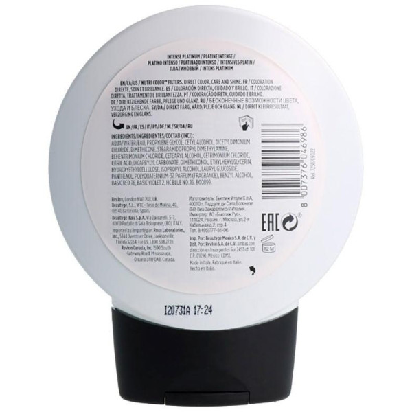 Revlon Nutri Color Filters 1022 Platino Intenso 240Ml