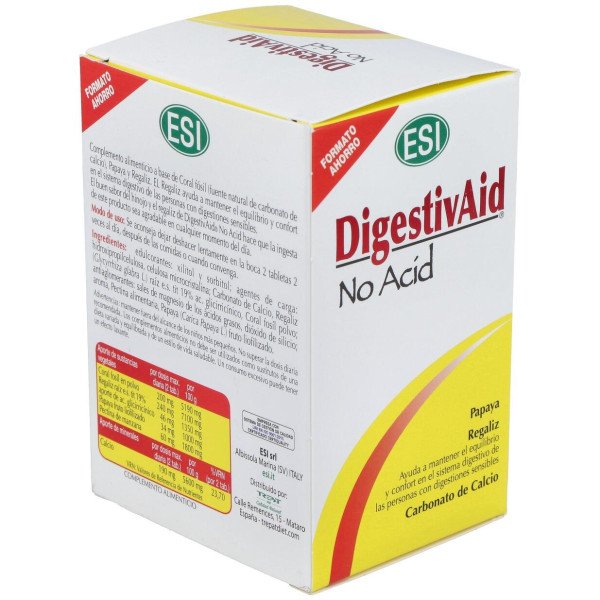 Esi Digestivaid No Acid 60 Tabletas
