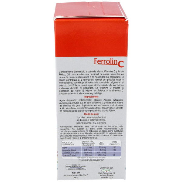 Ferrolin C Pocket Drink 24Sbrs.