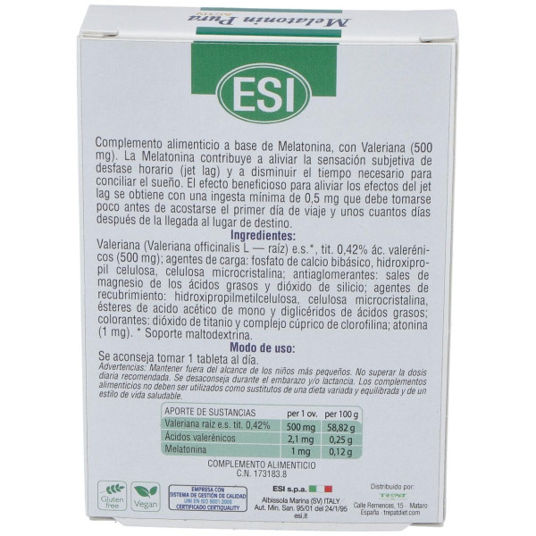 Melatonin Pura Activ 1Mg. 30Cap.