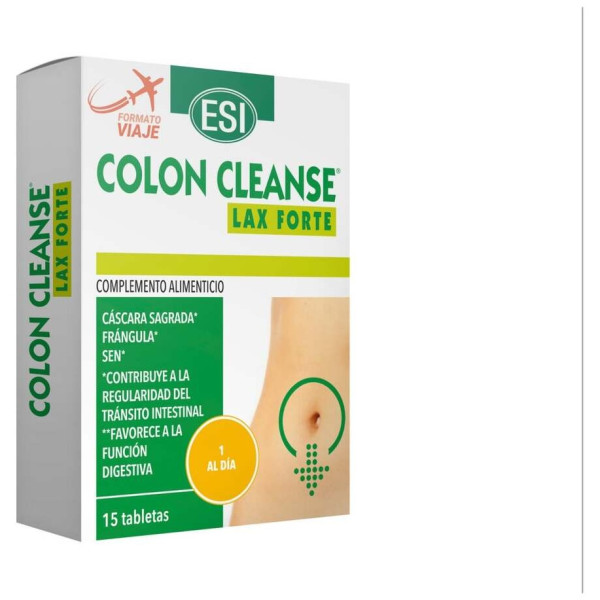 Esi Colon Cleanse Lax Forte 15 Tabletas Viaje
