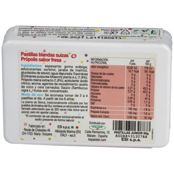 Propolaid Junior Pastilla Blanda Fresa 50 G