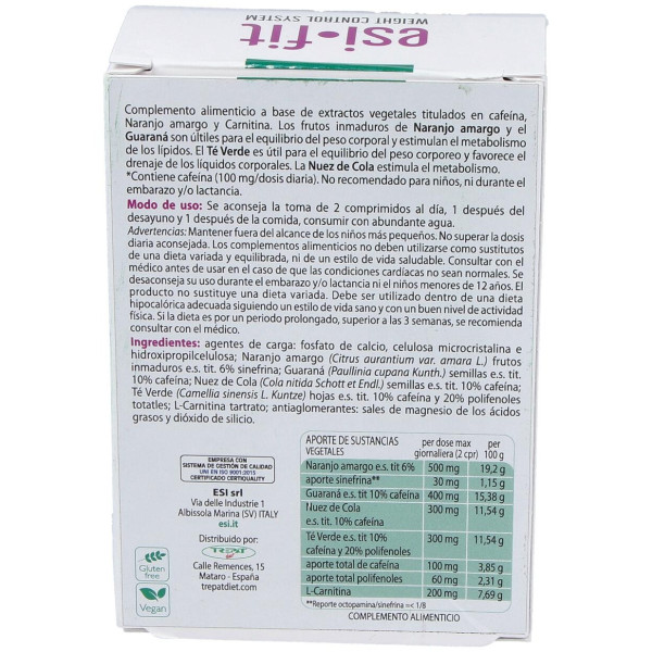 Esi Fit Activa El Metabolismo Con Cafeína 40Comp