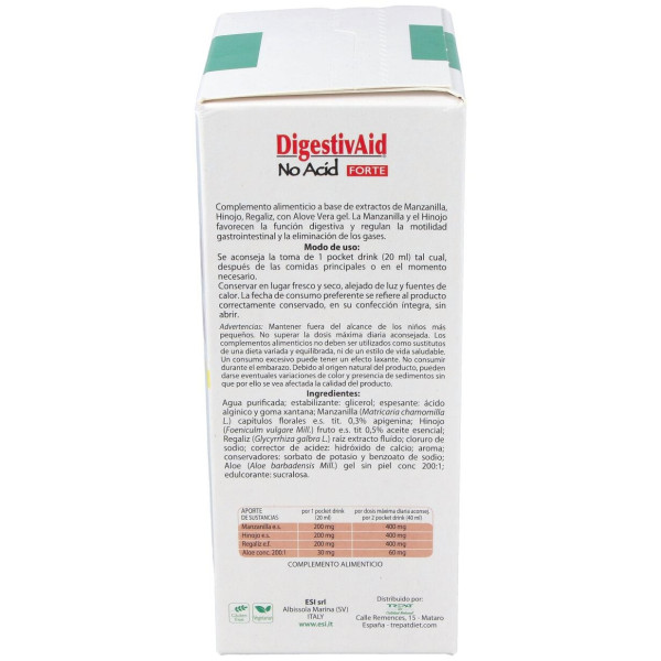 Digestivaid No Acid Forte Pocket Drink 16Sbrs.