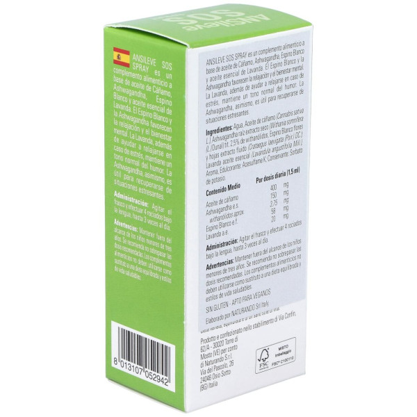 Ansileve Sos Spray 30Ml. Sg Vegan