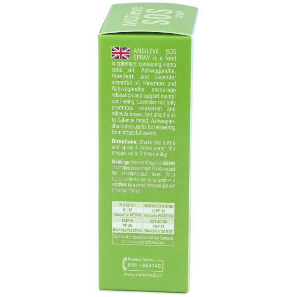 Ansileve Sos Spray 30Ml. Sg Vegan