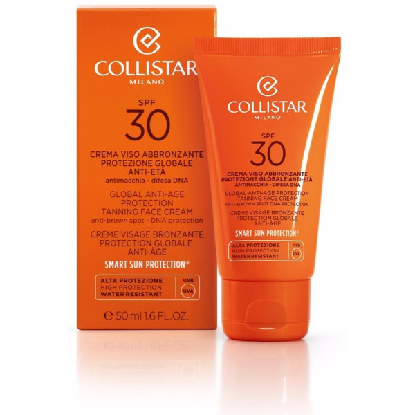 Crema Rostro Bronceadora Protección Global Antiedad Spf30 50 Ml