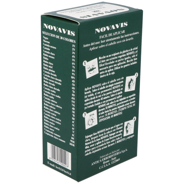 Tinte Novavis 8R Rubio Claro Cobrizo 120Ml. 2