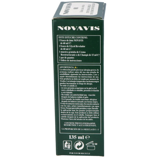 Tinte Novavis 8R Rubio Claro Cobrizo 120Ml. 2