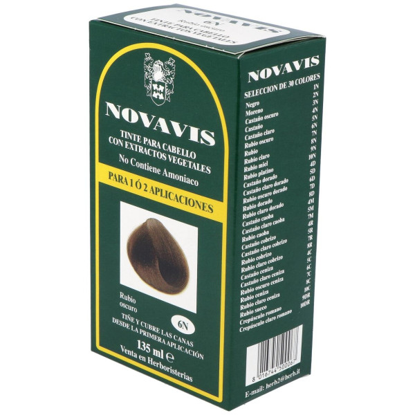 Tinte Novavis 6N Rubio Oscuro 120Ml. 2