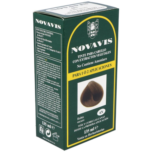 Tinte Novavis 6N Rubio Oscuro 120Ml. 2