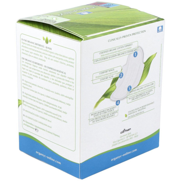 Compresas Con Alas De Dia 10Ud.