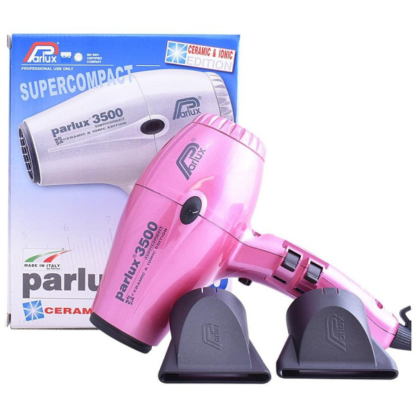 Parlux 3500 Hair Dryer Supercompact Pink 1Ud