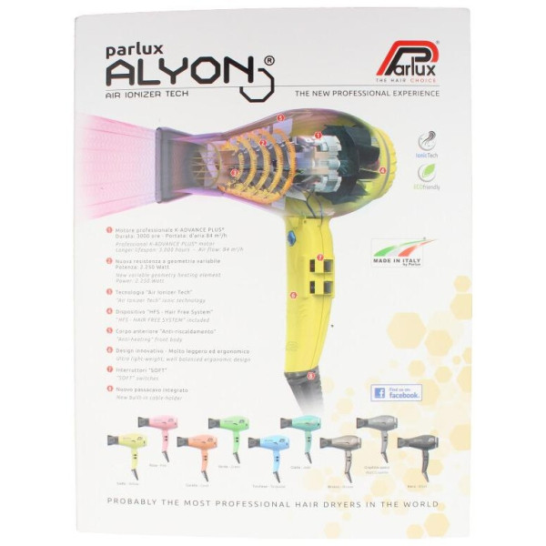 Parlux Secador Cabello Alyon Amarillo 1Ud