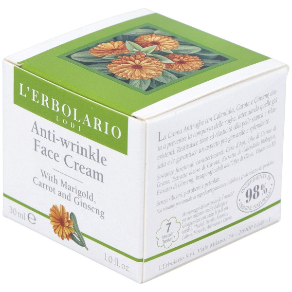 Crema Facial Antiarrugas Calendula Zanahoria 30M
