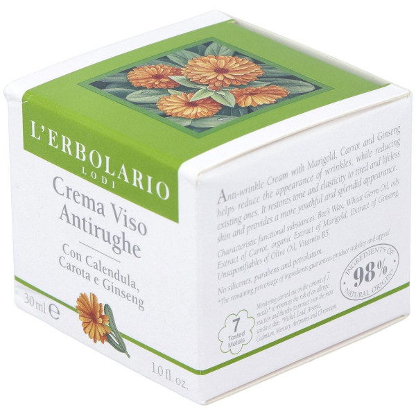 Crema Facial Antiarrugas Calendula Zanahoria 30M