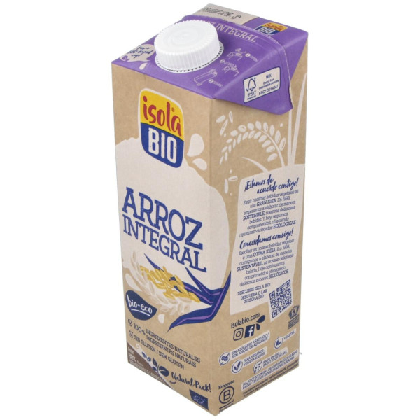 Bebida Vegetal De Arroz Integral 1Lt 6Uds. S/A