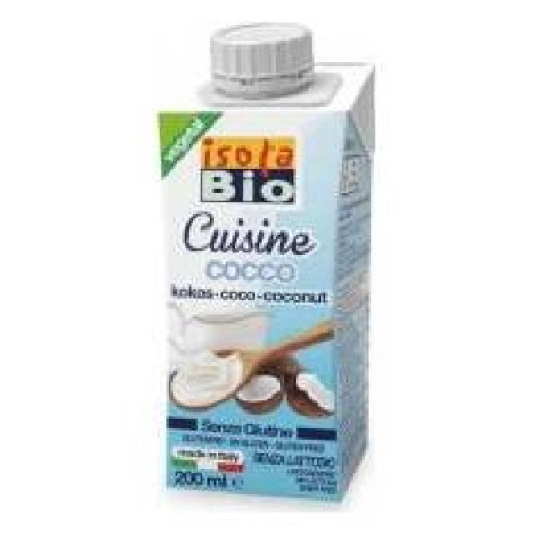 Isola Bio Crema Leche Coco Para Cocinar Bio 200Ml