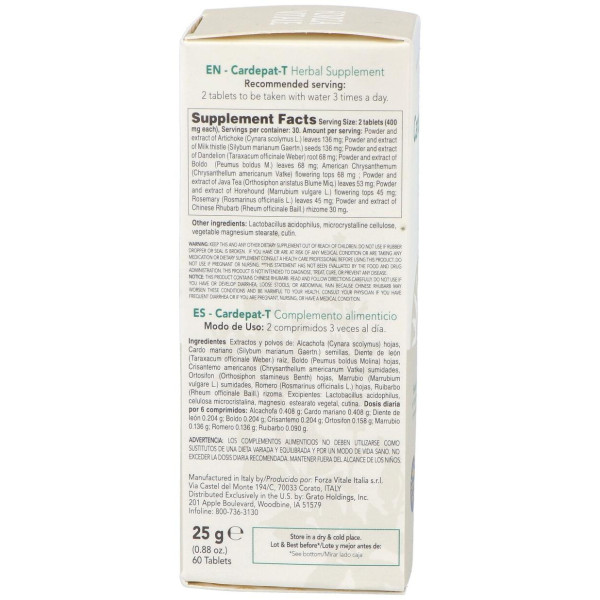 Cardepat-T Carciofo Composto Hepatico 25Gr.Comp.