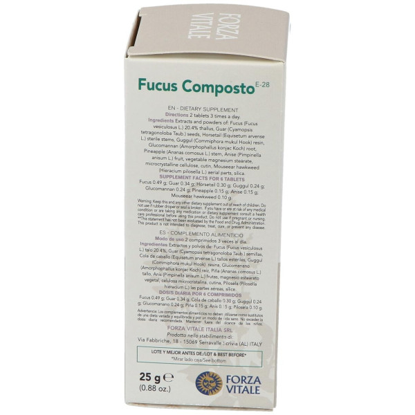 Fucus Composto Obesidad 25Gr.Comprimidos
