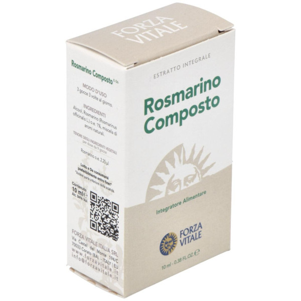 Rosmarino Composto (plomo) Metal Espagirico 10ml - Forza Vitale