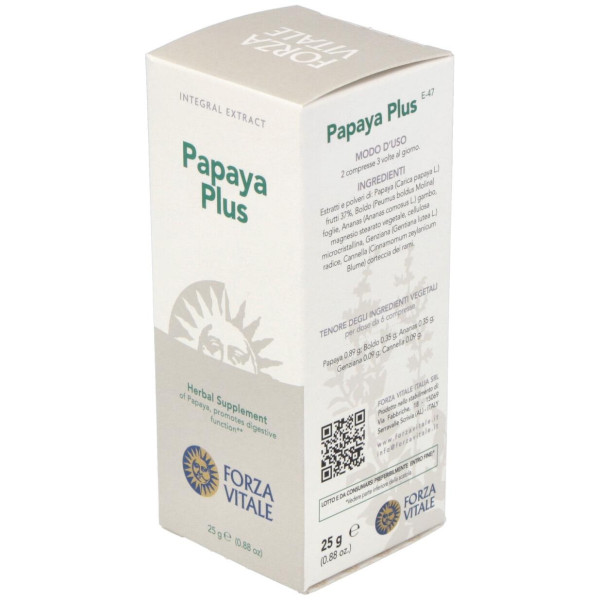 Papaya Plus 25gr.comprimidos - Forza Vitale