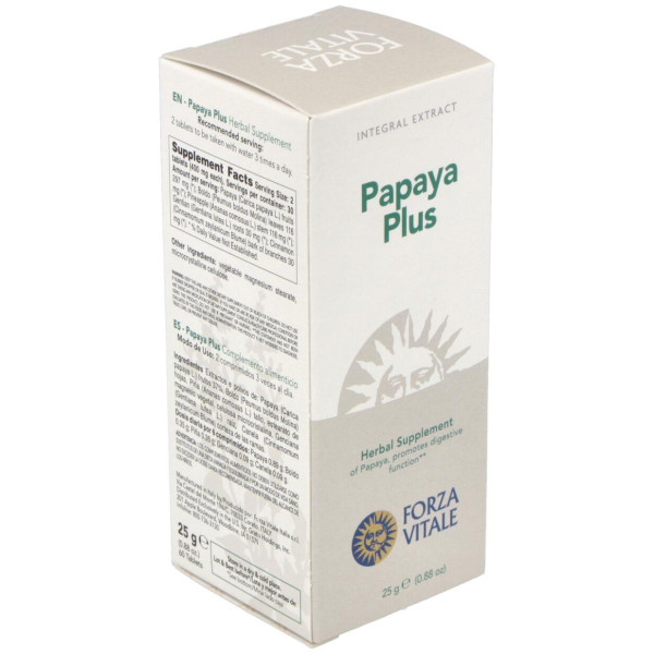 Papaya Plus 25gr.comprimidos - Forza Vitale