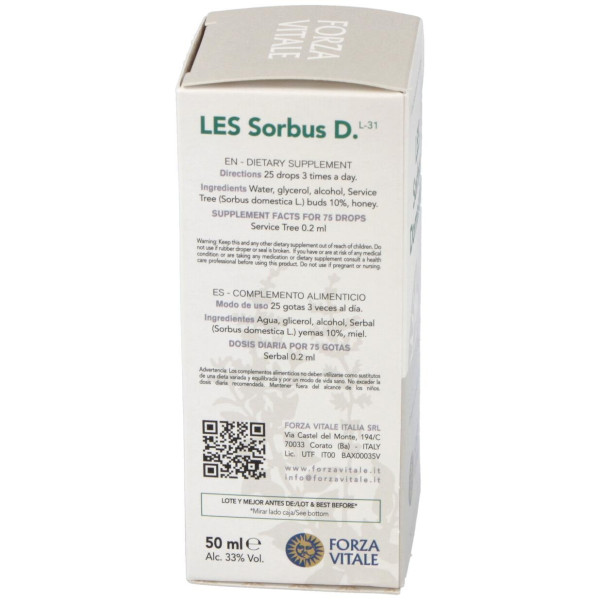 Les Sorbus Domestica Serbal 50ml - Forza Vitale
