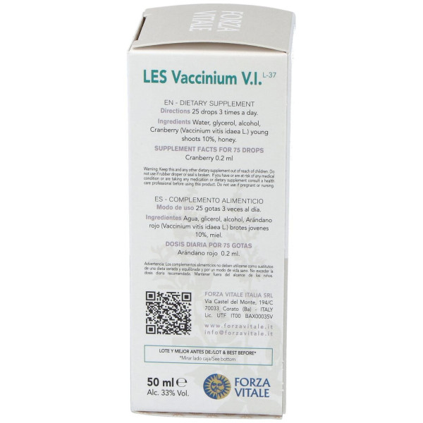 Les Vaccinium Vitis Idaea Arandano Rojo 50Ml.