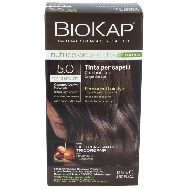Biokap Rapid Tinte Nro 5.0 Castaño Claro Natural 140Ml