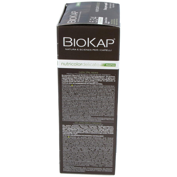Biokap Rapid Castaño Miel Claro 5.34 Tubo 140Ml.