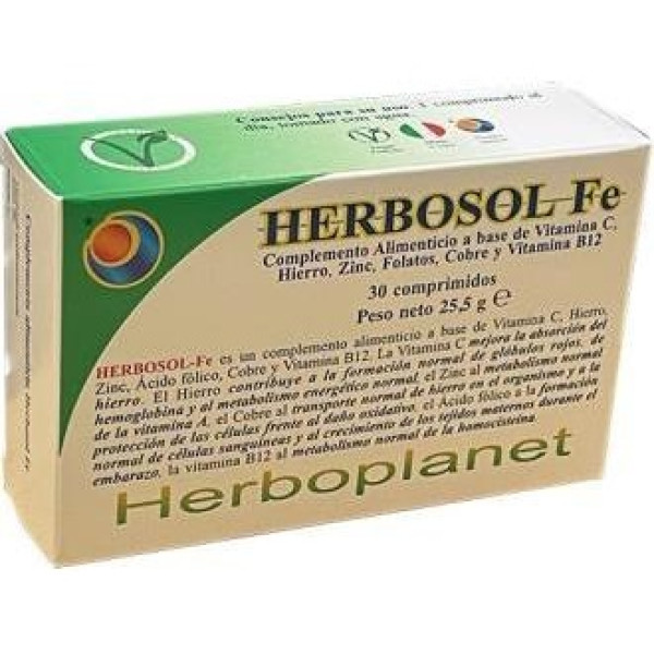 Herboplanet Herbosol Hierro 30Caps
