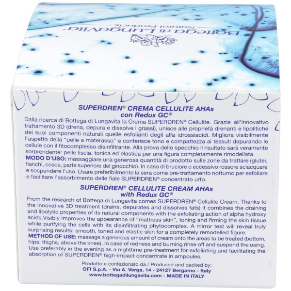 Super Dren Crema Anticelulitica Con Ahas 250Ml.