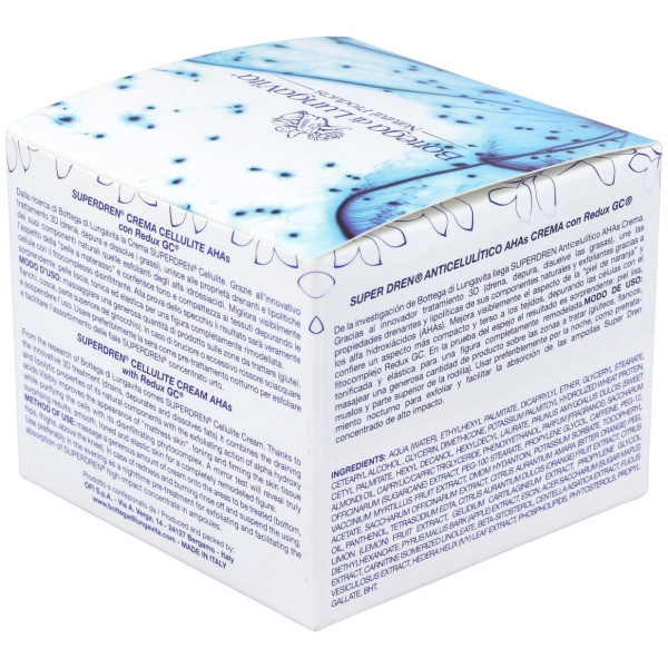 Super Dren Crema Anticelulitica Con Ahas 250Ml.