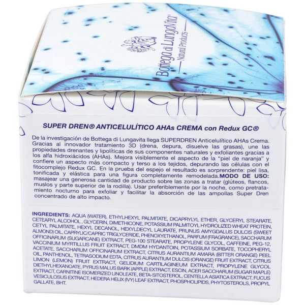 Super Dren Crema Anticelulitica Con Ahas 250Ml.