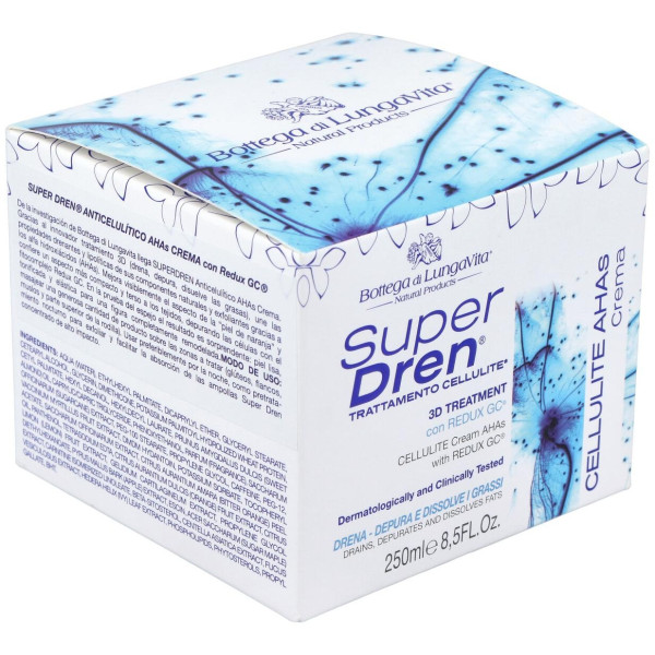 Super Dren Crema Anticelulitica Con Ahas 250Ml.