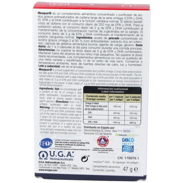 Meaquor 1000 30Perlas