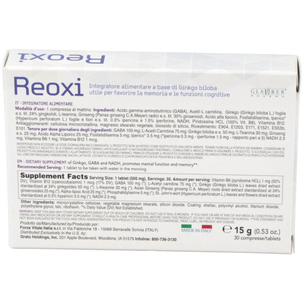 Reoxi Cognitivo 30Comp