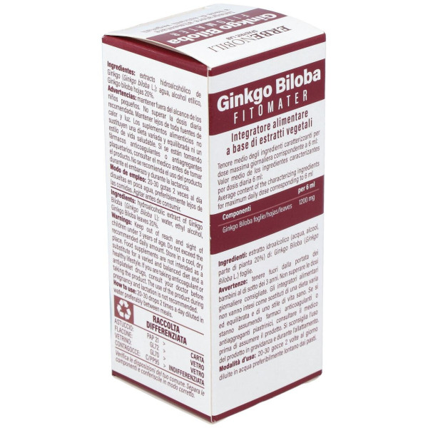Ginkgo Biloba Ginkgo Biloba Extract Fitomater 50Ml