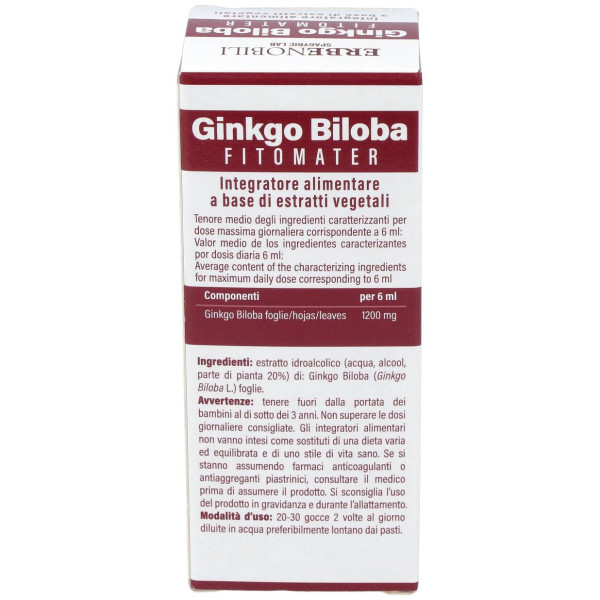 Ginkgo Biloba Ginkgo Biloba Extract Fitomater 50Ml