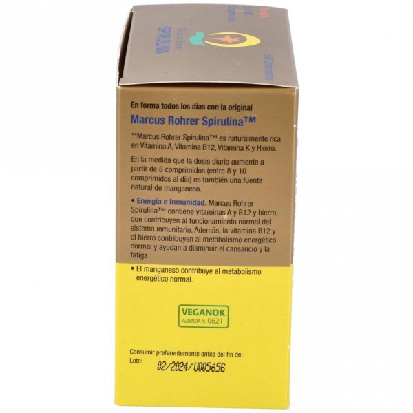 Marcus Rohrer Viosol Espirulina Recarga, 540 Comprimidos 2