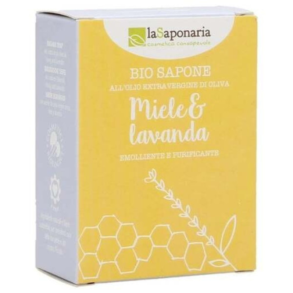 La Saponaria Jabon En Pastilla Miel Y Lavanda 100G