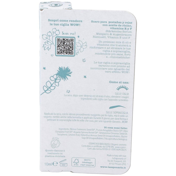 La Saponaria Serum Wow Fortalecedor Pestañas Y Cejas 10Ml